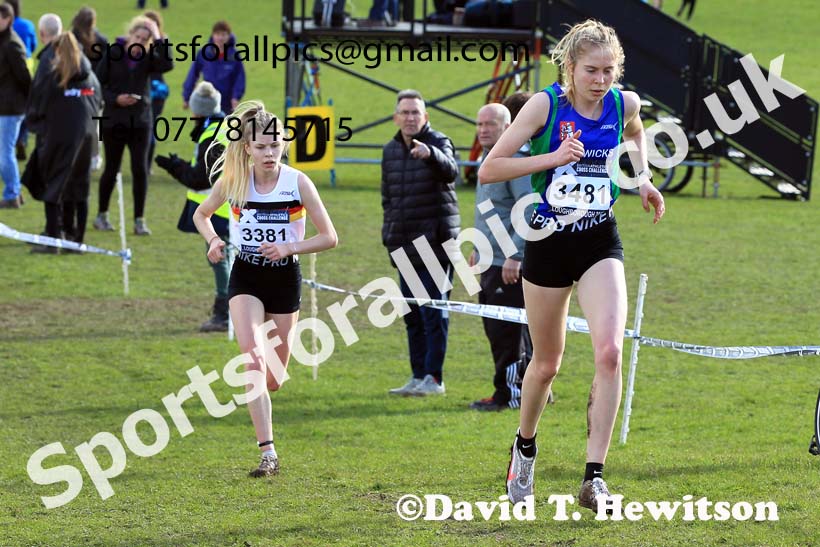 Womens Under-20s 2022 CAU Inter Counties Cross Country, Prestwold Hall, Loughborough.  Photo: David T. Hewitson/Sports for All Pics